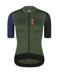 MONTON Kurzarm Fahrradtrikot - TRAVELER EVO LADY - Schwarz/Blau/Grün