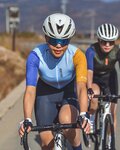 MONTON Kurzarm Fahrradtrikot - TRAVELER EVO LADY - Blau/Lila/Gelb
