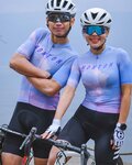 MONTON Kurzarm Fahrradtrikot - EVENINGGLOW - Rosa/Lila