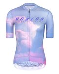 MONTON Kurzarm Fahrradtrikot - EVENINGGLOW LADY - Lila/Hellgrün/Rosa