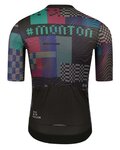 MONTON Kurzarm Fahrradtrikot - VAPORWAVE - Grün/Schwarz/Blau/bordeaux/Lila