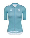 MONTON Kurzarm Fahrradtrikot - SKULL III LADY - Blau/Weiß