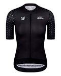 MONTON Kurzarm Fahrradtrikot - SKULL SYMBOLS LADY - Weiß/Schwarz