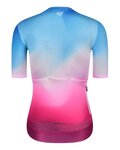 MONTON Kurzarm Fahrradtrikot - SKULL NORTHERNLIGHTS LADY - Blau/bordeaux/Rosa