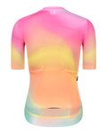 MONTON Kurzarm Fahrradtrikot - SKULL NORTHERNLIGHTS LADY - Gelb/Rosa