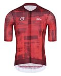 MONTON Kurzarm Fahrradtrikot - SKULL SMEARSPACE - Rot