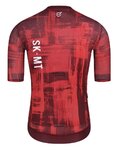 MONTON Kurzarm Fahrradtrikot - SKULL SMEARSPACE - Rot