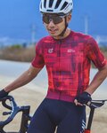 MONTON Kurzarm Fahrradtrikot - SKULL SMEARSPACE - Rot