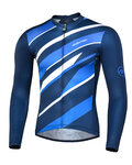 MONTON Langarm Fahrradtrikot für den Sommer - FERNWAR SUMMER - Schwarz/Blau