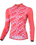 MONTON Langarm Fahrradtrikot für den Sommer - SONIC LADY SUMMER - Orange