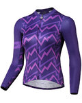 MONTON Langarm Fahrradtrikot für den Sommer - SONIC LADY SUMMER - Lila