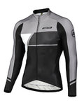 MONTON Langarm Fahrradtrikot für den Winter - SIMPO WINTER - Grau/Schwarz