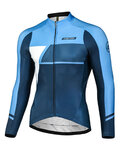 MONTON Langarm Fahrradtrikot für den Winter - SIMPO WINTER - Blau