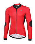 MONTON Langarm Fahrradtrikot für den Winter - CYCLANCE WINTER - Rot