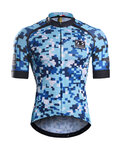 MONTON Kurzarm Fahrradtrikot - FIRMAMENT 2 - Blau/Schwarz