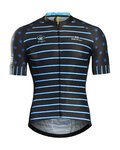 MONTON Kurzarm Fahrradtrikot - CAREFREE - Schwarz/Blau