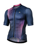 MONTON Kurzarm Fahrradtrikot - FLEETING - Rosa/Schwarz