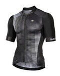 MONTON Kurzarm Fahrradtrikot - FLEETING - Schwarz/Weiß