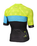 MONTON Kurzarm Fahrradtrikot - CLIMBING FLOWER - Schwarz/Gelb