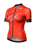 MONTON Kurzarm Fahrradtrikot - COLORE PIOGGIA LADY - Rot