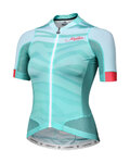 MONTON Kurzarm Fahrradtrikot - FURIOUS WAVES LADY - Türkis