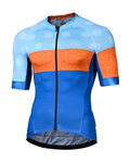 MONTON Kurzarm Fahrradtrikot - CLIMBING FLOWER - Blau