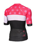 MONTON Kurzarm Fahrradtrikot - CLIMBING FLOWER - Schwarz/Rosa