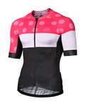 MONTON Kurzarm Fahrradtrikot - CLIMBING FLOWER - Schwarz/Rosa