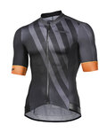 MONTON Kurzarm Fahrradtrikot - SPLIT - Schwarz/Grau