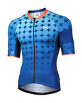 MONTON Kurzarm Fahrradtrikot - RUBBER CHAIN - Blau