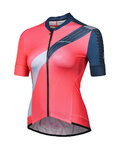 MONTON Kurzarm Fahrradtrikot - MAJOR LADY - Rot/Schwarz/Grau