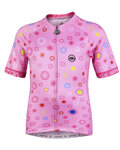 MONTON Kurzarm Fahrradtrikot - LOEWI KIDS - Rosa
