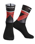 MONTON Klassische Fahrradsocken - GREFFIO - Rot/Schwarz