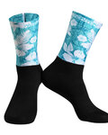 MONTON Klassische Fahrradsocken - WILDFLOWER - Schwarz/Grün