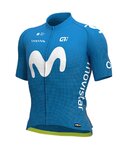 ALÉ Kurzarm Fahrradtrikot - MOVISTAR 2021 PR-R - Hellblau