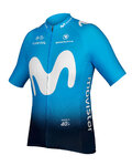 Kurzarm Fahrradtrikot - MOVISTAR 2019 - Blau/Hellblau/Weiß
