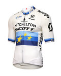 GIORDANA Kurzarm Fahrradtrikot - MITCHELTON-SCOTT '19 - Blau/Weiß