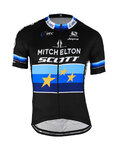GIORDANA Kurzarm Fahrradtrikot - MITCHELTON-SCOTT '19 - Schwarz/Blau