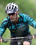 NALINI Langarm Fahrradtrikot für den Sommer - AIS HILL MTB - Schwarz/Grün