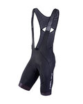 NALINI Kurze Fahrradhose mit Trägern - AIS SCATTO 2.0 - Schwarz