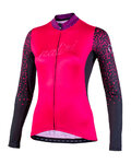 NALINI Langarm Fahrradtrikot für den Winter - AIS LW 2.0 LADY SMR - Rosa/Schwarz