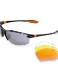Fahrradsonnenbrille - S11.DO - Schwarz/Orange