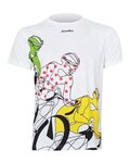NU. BY HOLOKOLO Kurzarm Fahrrad-Shirt - LE TOUR COLOURS - Weiß/mehrfarbig