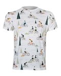 NU. BY HOLOKOLO Kurzarm Fahrrad-Shirt - UNSTOPPABLE - mehrfarbig/Weiß