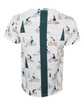 NU. BY HOLOKOLO Kurzarm Fahrrad-Shirt - UNSTOPPABLE - mehrfarbig/Weiß