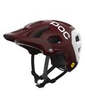 POC Fahrradhelm - TECTAL RACE MIPS - bordeaux/Weiß