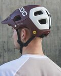 POC Fahrradhelm - TECTAL RACE MIPS - bordeaux/Weiß