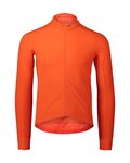 POC Langarm Fahrradtrikot für den Winter - RADIANT - Orange