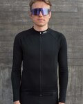 POC Langarm Fahrradtrikot für den Winter - THERMAL LITE  - Schwarz