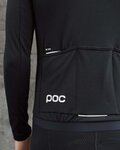 POC Langarm Fahrradtrikot für den Winter - THERMAL LITE  - Schwarz
